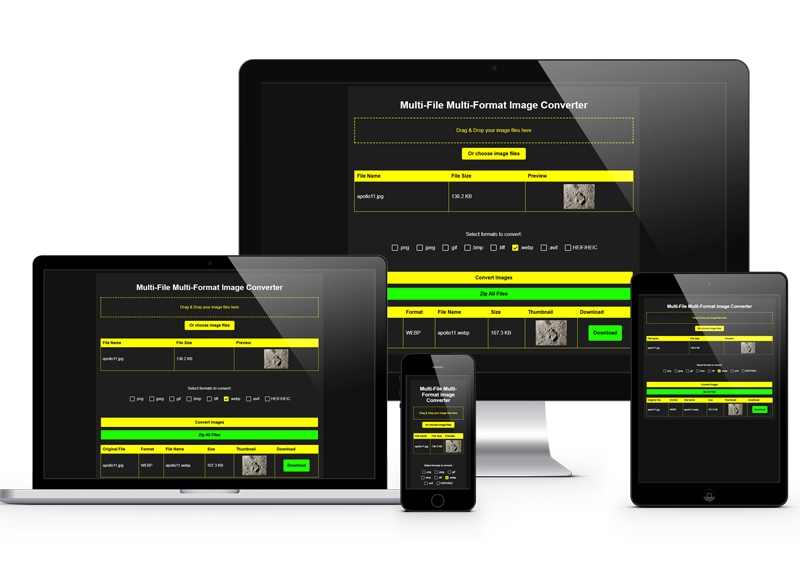 Screenshot of imageconverter.philforster.co.uk