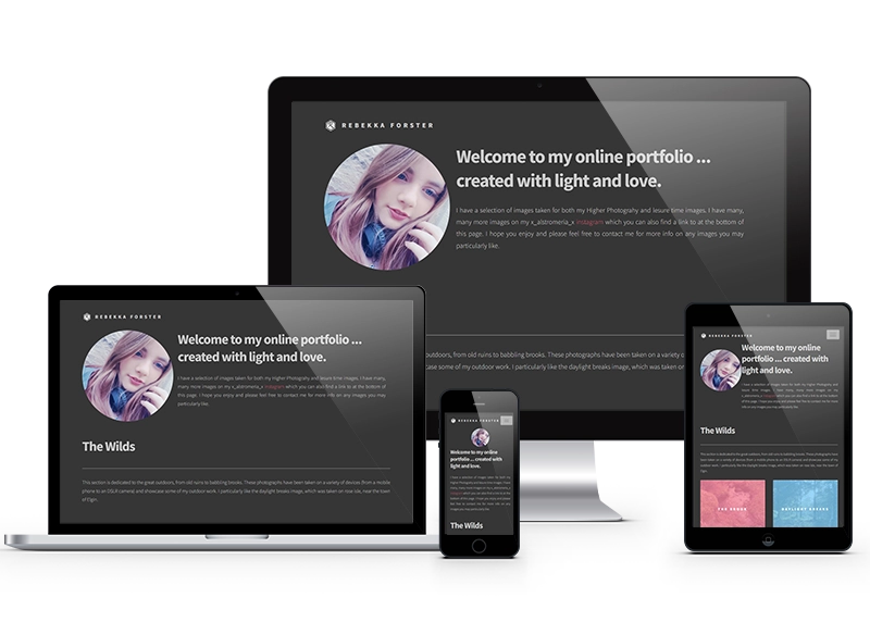 Screenshot of rebekkaforster.co.uk